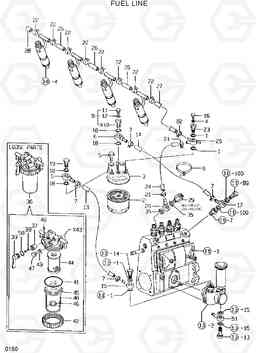 0150 FUEL LINE R55W-3, Hyundai