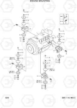 1010 ENGINE MOUNTING R55W-3, Hyundai