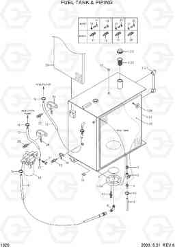 1020 FUEL TANK & PIPING R55W-3, Hyundai