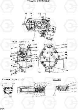 2121 TRAVEL MOTOR(2/2) R55W-3, Hyundai