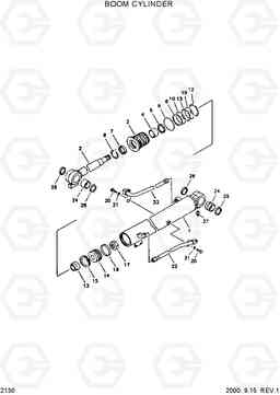 2130 BOOM CYLINDER R55W-3, Hyundai