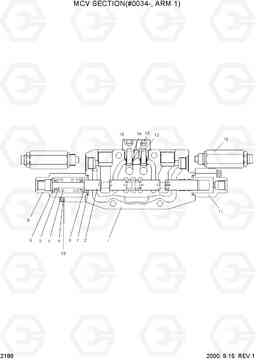 2186 MCV SECTION (#0034-, ARM 1) R55W-3, Hyundai