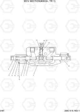 2187 MCV SECTION (#0034-, TR 1) R55W-3, Hyundai