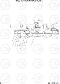 2191 MCV SECTION (#0034-, BUCKET) R55W-3, Hyundai