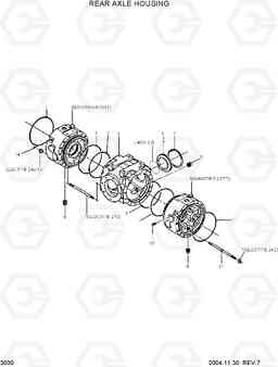 3030 REAR AXLE HOUSING R55W-3, Hyundai