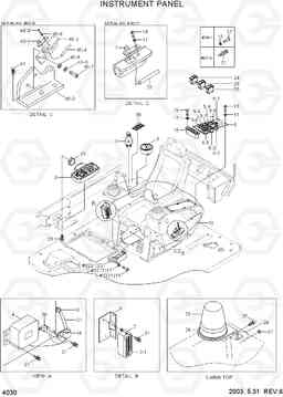 4030 INSTRUMENT PANEL R55W-3, Hyundai