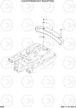 5040 COUNTERWEIGHT MOUNTING R55W-3, Hyundai