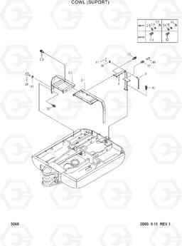 5060 COWL(SUPPORT) R55W-3, Hyundai