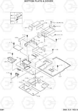 5081 BOTTOM PLATE & COVER R55W-3, Hyundai