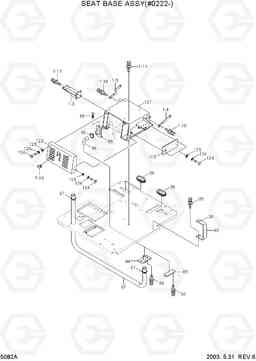 5082A SEAT BASE ASSY(#0222-) R55W-3, Hyundai