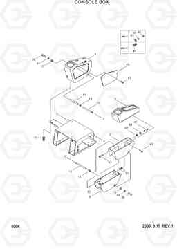 5084 CONSOLE BOX R55W-3, Hyundai