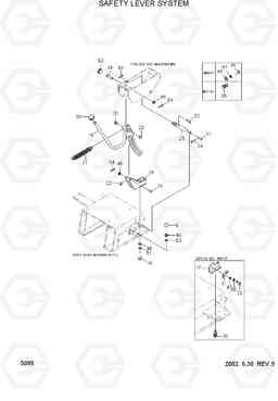 5085 SAFETY LEVER SYSTEM R55W-3, Hyundai