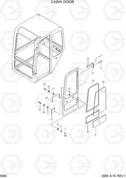 5093 CABIN DOOR R55W-3, Hyundai