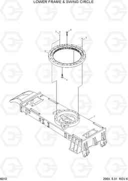 6010 LOWER FRAME & SWING CIRCLE R55W-3, Hyundai