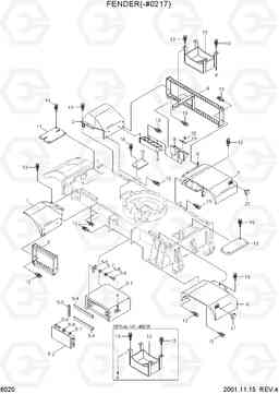 6020 FENDER(-#0217) R55W-3, Hyundai