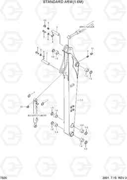 7020 STANDARD ARM(1.6M) R55W-3, Hyundai