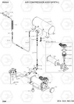 2096 AIR COMPRESSOR ASSY(#1674-) R55W-9, Hyundai