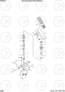 4380 ACCELERATOR PEDAL R55W-9, Hyundai