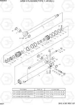 4421 ARM CYLINDER(TYPE 1, #1282-) R55W-9, Hyundai