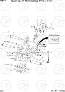 4530 QUICK CLAMP ASSY(CLOSED TYPE 2, -#1628) R55W-9, Hyundai