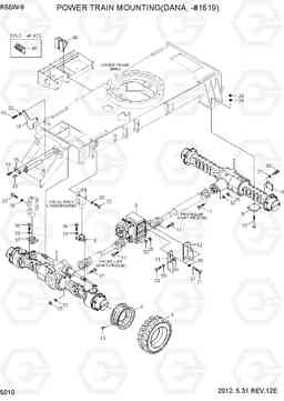 5010 POWER TRAIN MOUNTING(DANA, -#1619) R55W-9, Hyundai