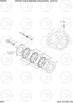 5070 FRONT AXLE BRAKE DISC(DANA, -#1619) R55W-9, Hyundai