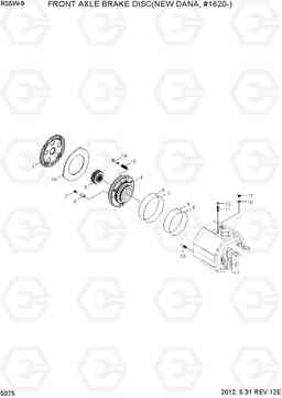 5075 FRONT AXLE BRAKE DISC(NEW DANA, #1620-) R55W-9, Hyundai