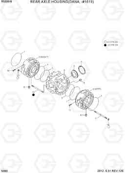 5090 REAR AXLE HOUSING(DANA, -#1619) R55W-9, Hyundai