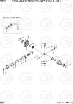 5105 REAR AXLE DIFFERENTIAL(NEW DANA, #1620-) R55W-9, Hyundai