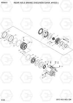 5125 REAR AXLE BRAKE DISC(NEW DANA, #1620-) R55W-9, Hyundai