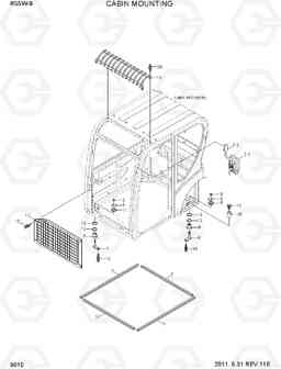 6010 CABIN MOUNTING R55W-9, Hyundai