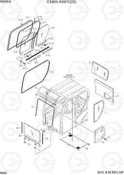 6030 CABIN ASSY(2/5) R55W-9, Hyundai