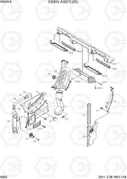 6040 CABIN ASSY(3/5) R55W-9, Hyundai