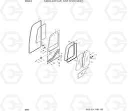 6050 CABIN ASSY(4/5, SIDE DOOR ASSY) R55W-9, Hyundai