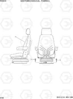 6160 SEAT(MECHANICAL, FABRIC) R55W-9, Hyundai