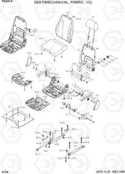 6164 SEAT(MECHANICAL, FABRIC, 1/2) R55W-9, Hyundai