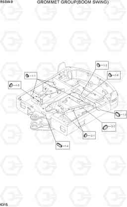 6315 GROMMET GROUP(BOOM SWING) R55W-9, Hyundai