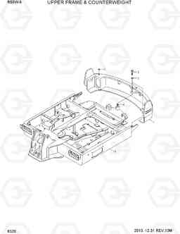 6320 UPPER FRAME & COUNTERWEIGHT R55W-9, Hyundai