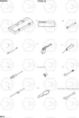 8010 TOOLS R55W-9, Hyundai