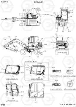 8100 DECALS R55W-9, Hyundai