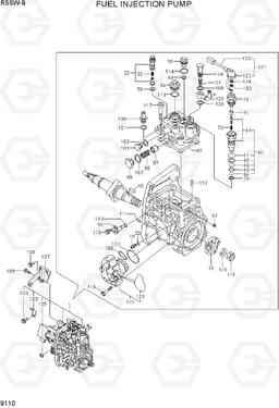 9110 FUEL INJECTION PUMP R55W-9, Hyundai