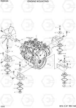 1010 ENGINE MOUNTING R55W-9A, Hyundai