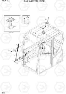 2040 CAB ELECTRIC 1 (CAB) R55W-9A, Hyundai