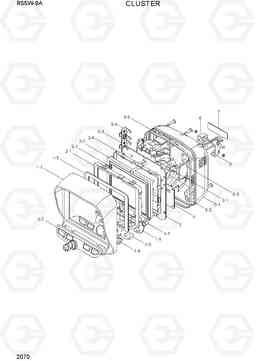 2070 CLUSTER R55W-9A, Hyundai