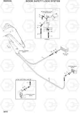 3410 BOOM SAFETY LOCK SYSTEM R55W-9A, Hyundai