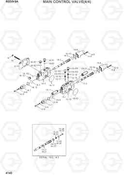 4140 MAIN CONTROL VALVE(4/4) R55W-9A, Hyundai