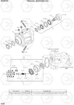 4230 TRAVEL MOTOR(1/3) R55W-9A, Hyundai