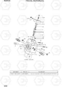 4240 TRAVEL MOTOR(2/3) R55W-9A, Hyundai