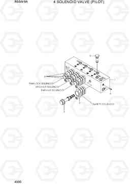 4330 4-SOLENOID VALVE(PILOT) R55W-9A, Hyundai