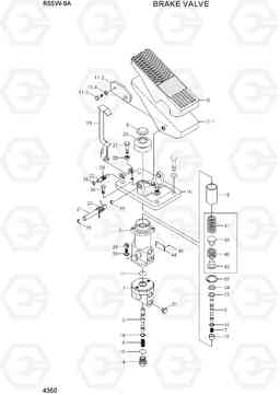 4350 BRAKE VALVE R55W-9A, Hyundai